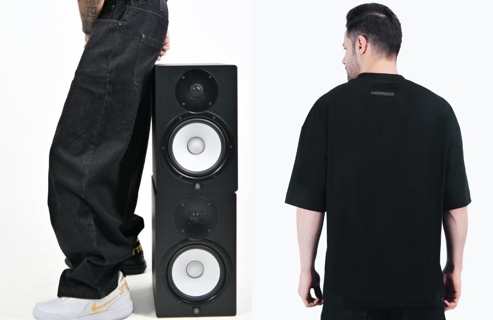 How to Style Oversized T-Shirts & Baggy Jeans in India: 15 Monochrome (Black & White) Outfit Ideas for Men & Women