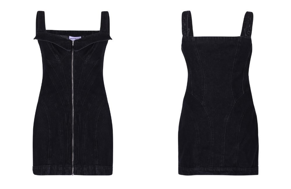 The Timeless Allure of the HAUTEBLACK  Women’s Black Denim Dress – Where Streetwear Meets Elegance
