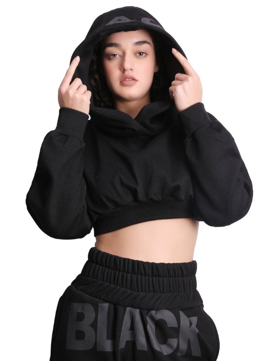 WOMEN CROP HOODIE