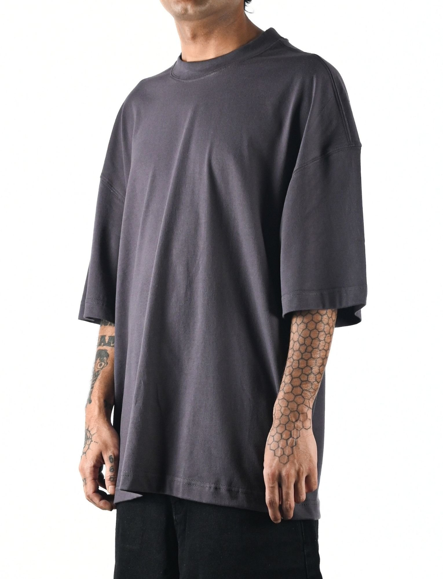 GREY T-SHIRT MENS front view