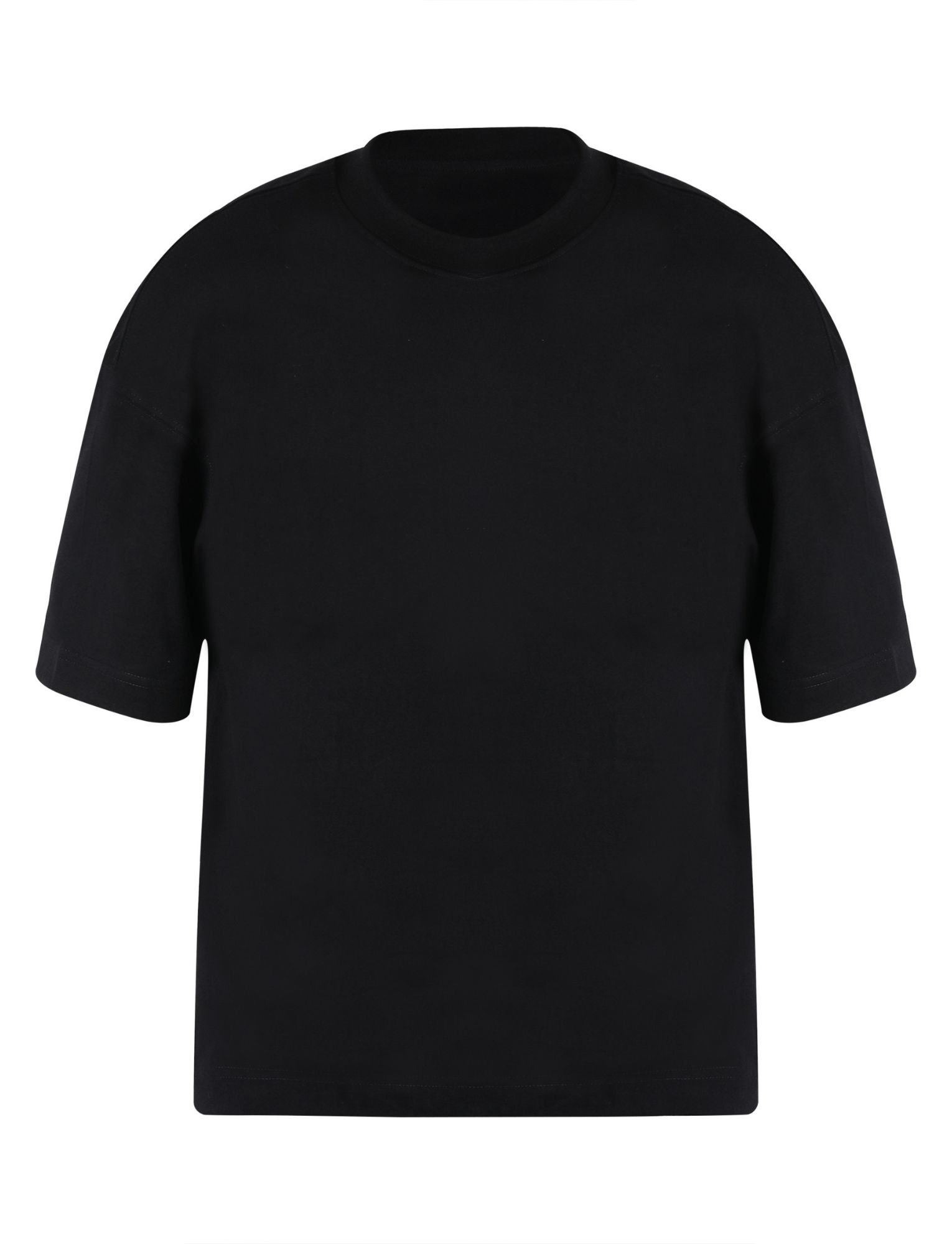 BOXY T-SHIRT BLACK front view