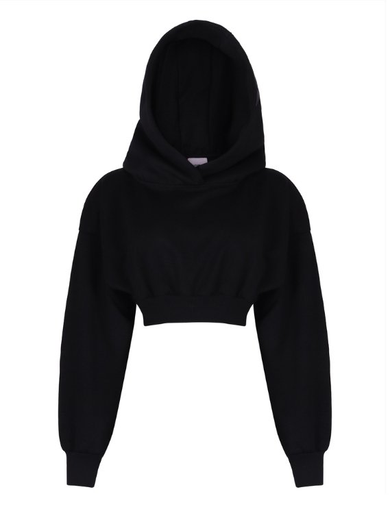 WOMEN CROP HOODIE front view
